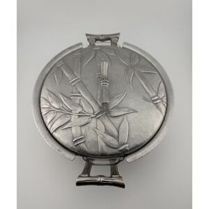 Vintage Everlast Forged Aluminum Bamboo Design Casserole w/Pyrex 682B bowl